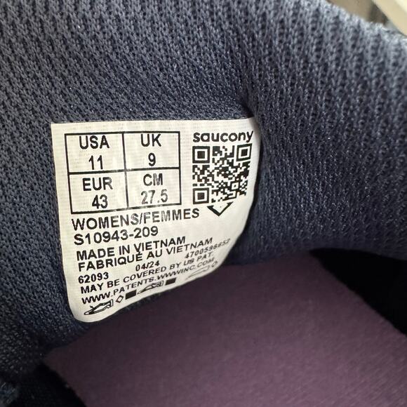 Saucony Cohesion 17 Shoes Women's 11 Blue Purple Running Athletic Sneakers - Picture 11 of 11